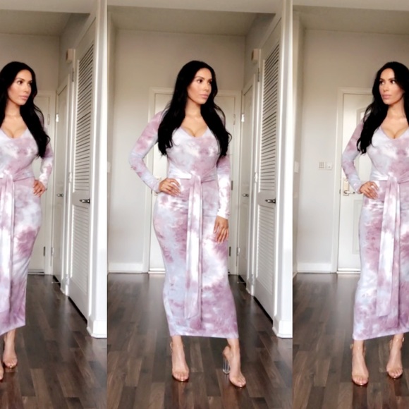 TIE-DYE MAXI DRESS - Picture 2 of 3